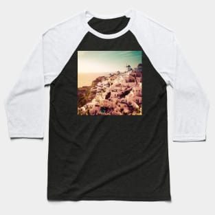 Oia Sunset #1 Baseball T-Shirt
